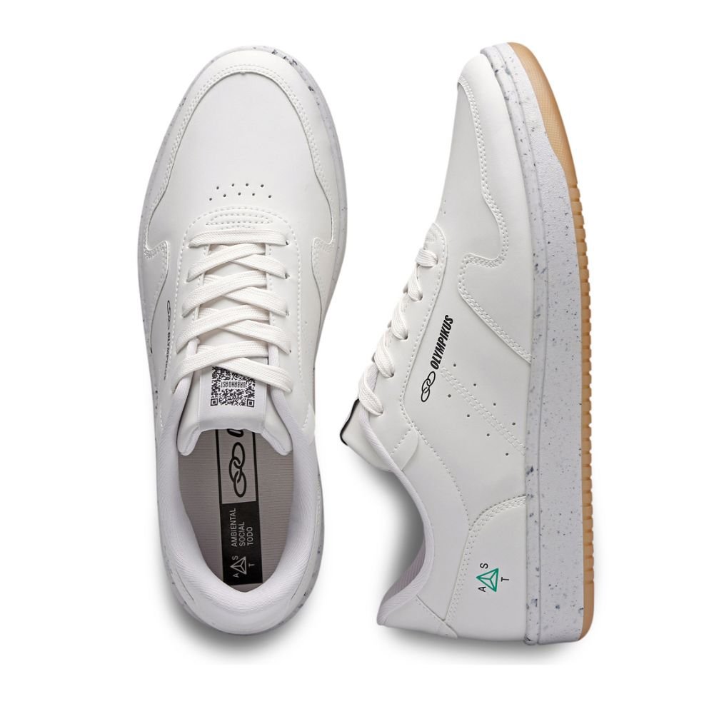Tênis Casual Masculino Urbano Ast Olympikus Branco Branco 2