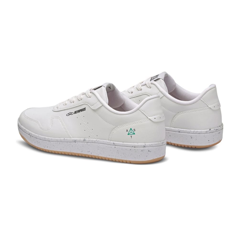 Tênis Casual Masculino Urbano Ast Olympikus Branco Branco 3