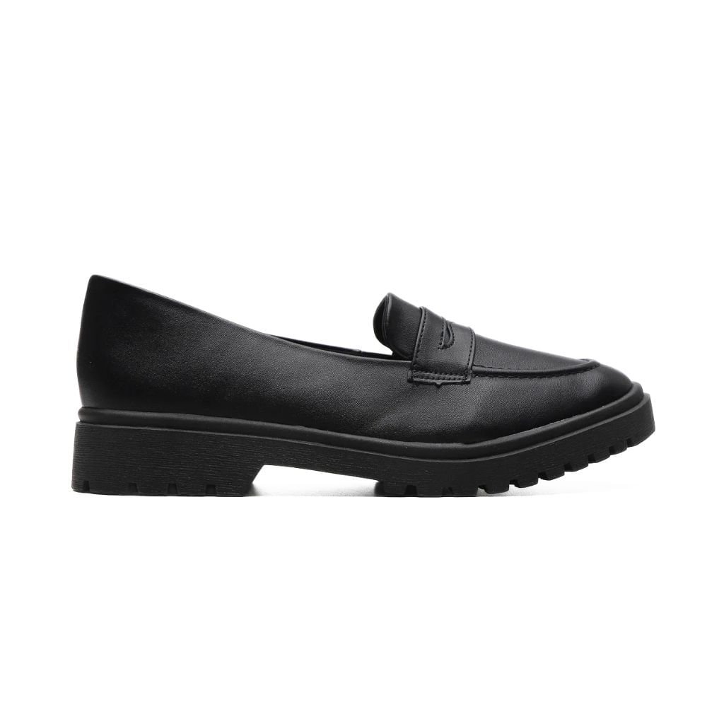 Sapato Fem Mocassim Via Uno 528028sbavv Preto 4