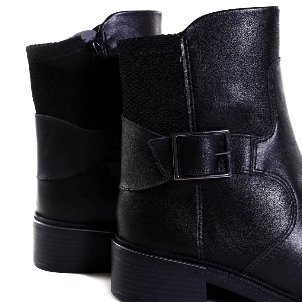 Bota Feminina Cano Médio Comfortflex Preta Preto 2