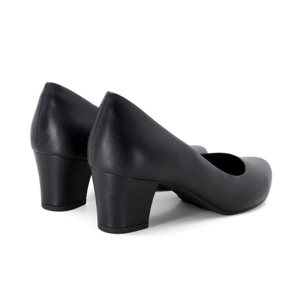 Sapato Feminino Salto Médio Usaflex Q6692-001 Preto 3