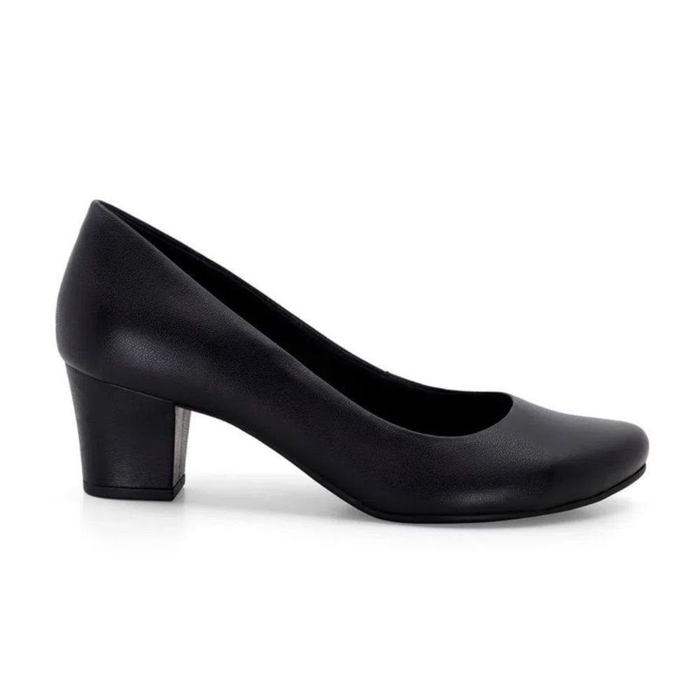 Sapato Feminino Salto Médio Usaflex Q6692-001 Preto 4