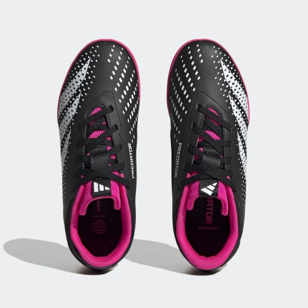 Chuteira Indoor Infantil Unissex Predator Accuracy.4 Adidas Preto E Pink Preto 2