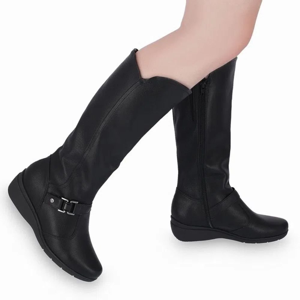 Bota Fem Cano Alto Piccadilly 117111-Oi23/1 Preto 2