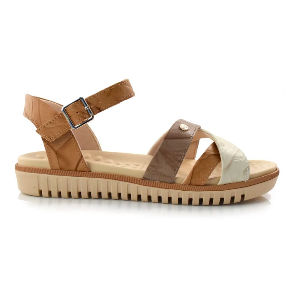 Sandália Comfortflex 23-45402 Feminino Bege 1