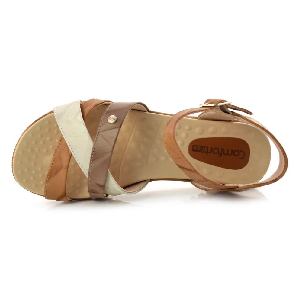 Sandália Comfortflex 23-45402 Feminino Bege 3
