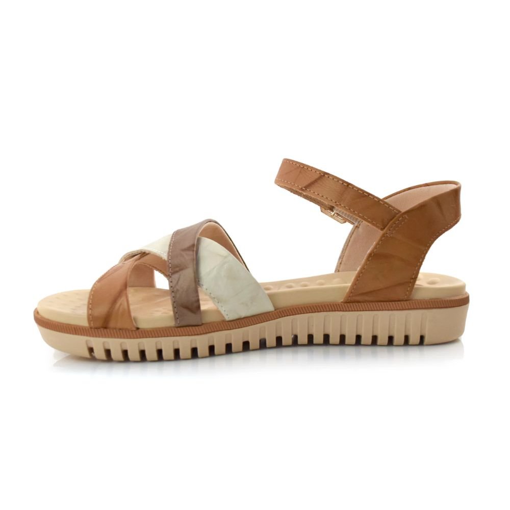 Sandália Comfortflex 23-45402 Feminino Bege 4