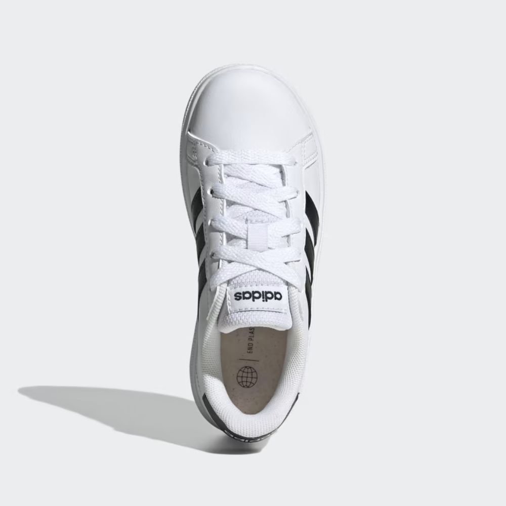 Tênis Casual Juvenil Grand Court 2.0 Adidas Branco Branco 3