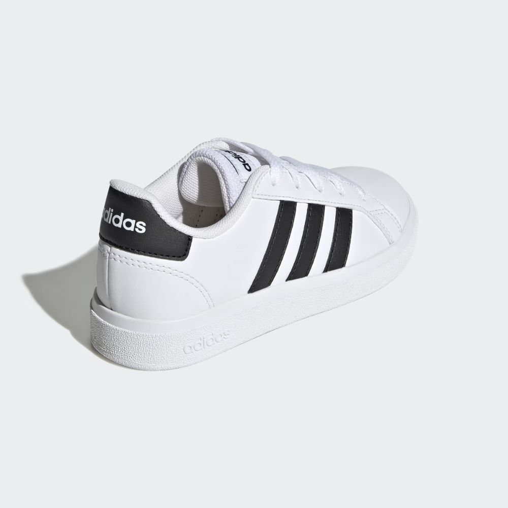 Tênis Casual Juvenil Grand Court 2.0 Adidas Branco Branco 4