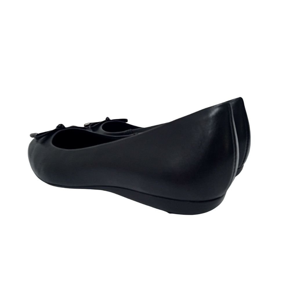 Sapatilha Feminino Bico Redondo Bottero Laço Preta Preto 4