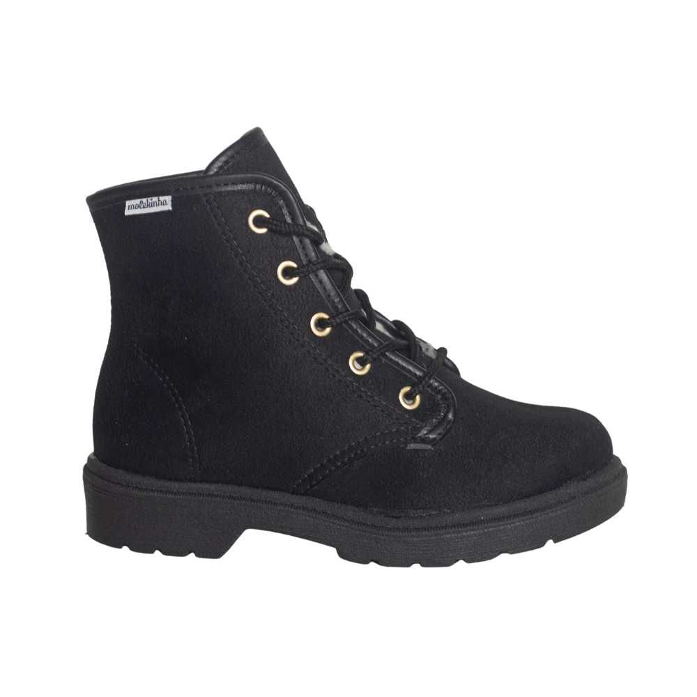 Bota Infantil Coturno Molekinha 2164.124 Preto 8