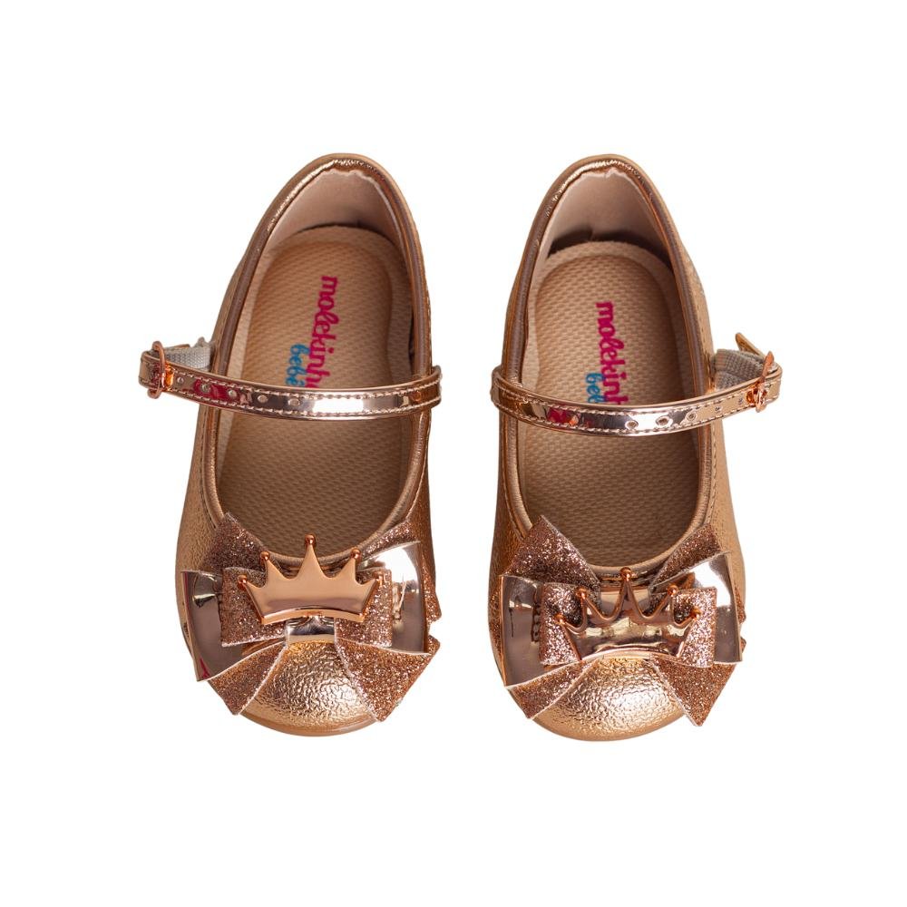 Sapatilha Infantil Molekinha 2106.1032 Dourado 7