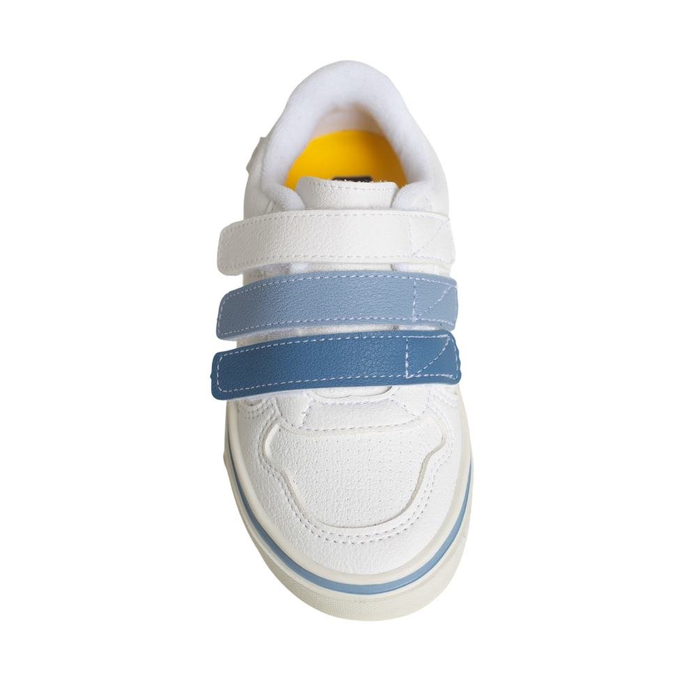 Tênis Casual Infantil Klin Freestyle Mini Branco E Azul Branco 3