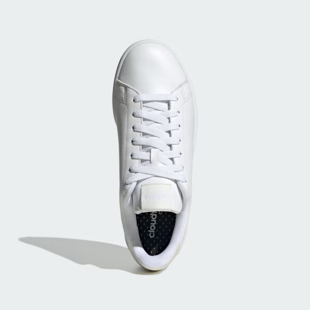Tênis Casual Feminino Advantage Adidas Branco Branco 3