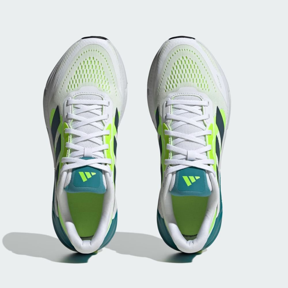 Tênis Casual Masculino Questar 2 Adidas Branco E Verde Branco 3
