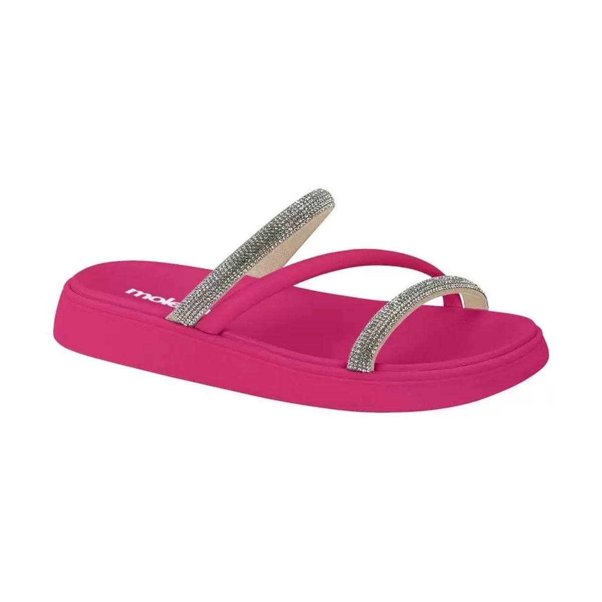 Tamanco Feminino Papete Moleca Rosa Rosa 1