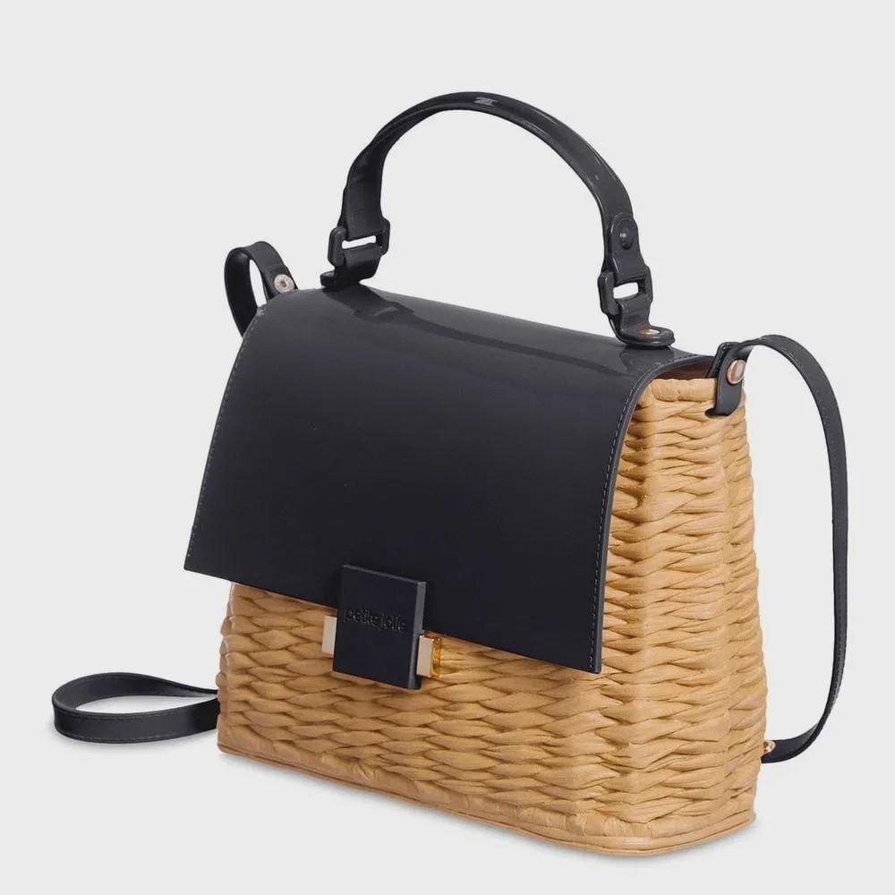 Bolsa Fem Transversal Petite Jolie Pj10268 Preto 2