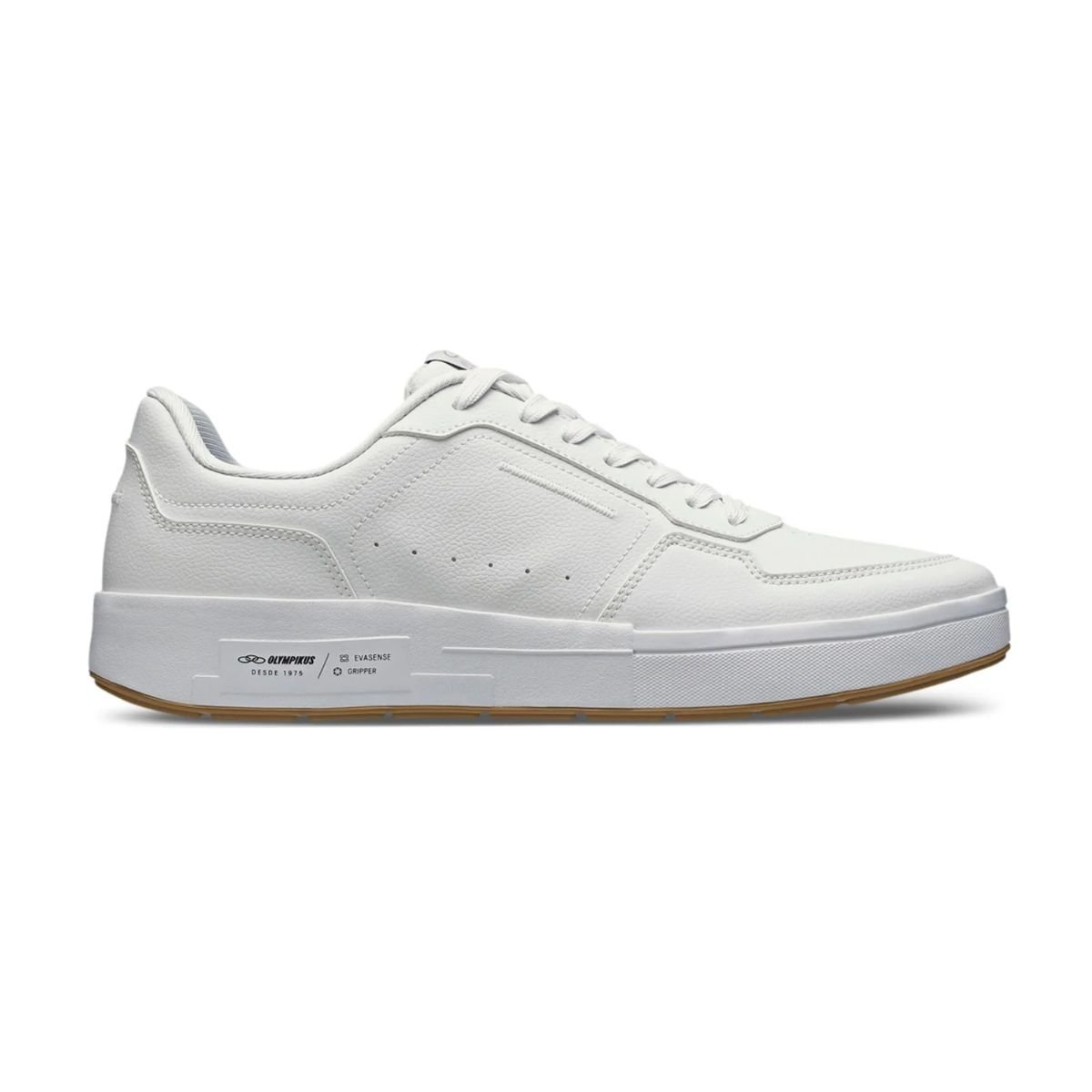 Tênis Casual Masculino Olympikus Versa Branco Branco 1