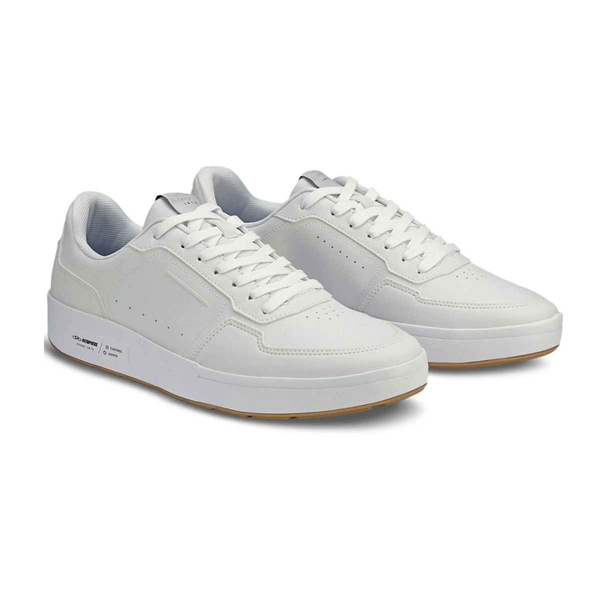 Tênis Casual Masculino Olympikus Versa Branco Branco 2