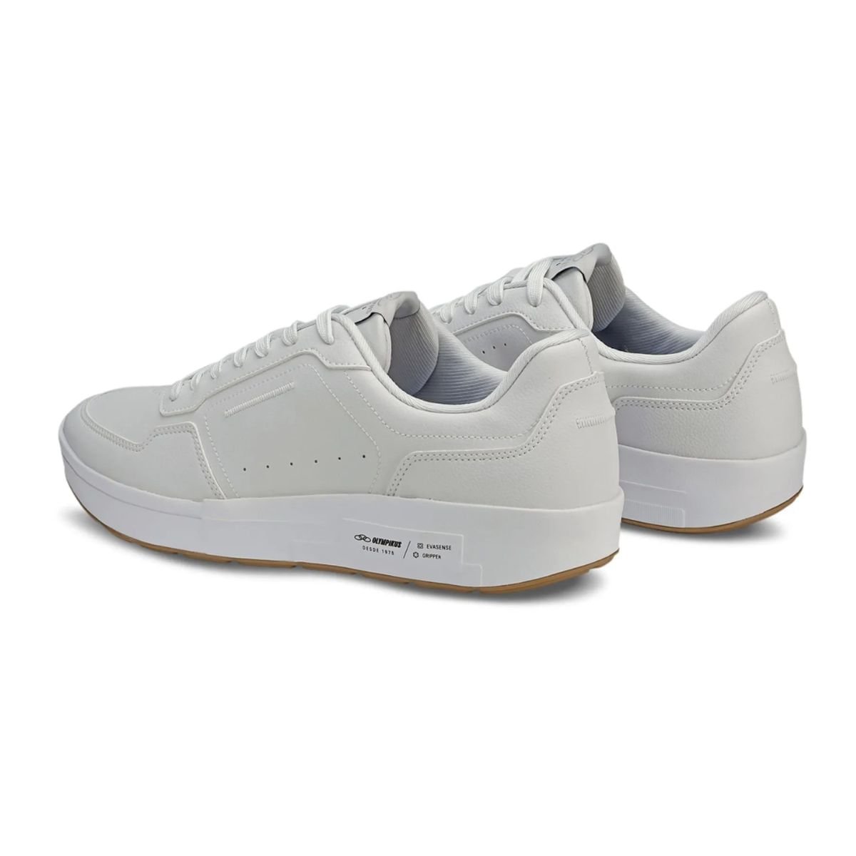 Tênis Casual Masculino Olympikus Versa Branco Branco 4