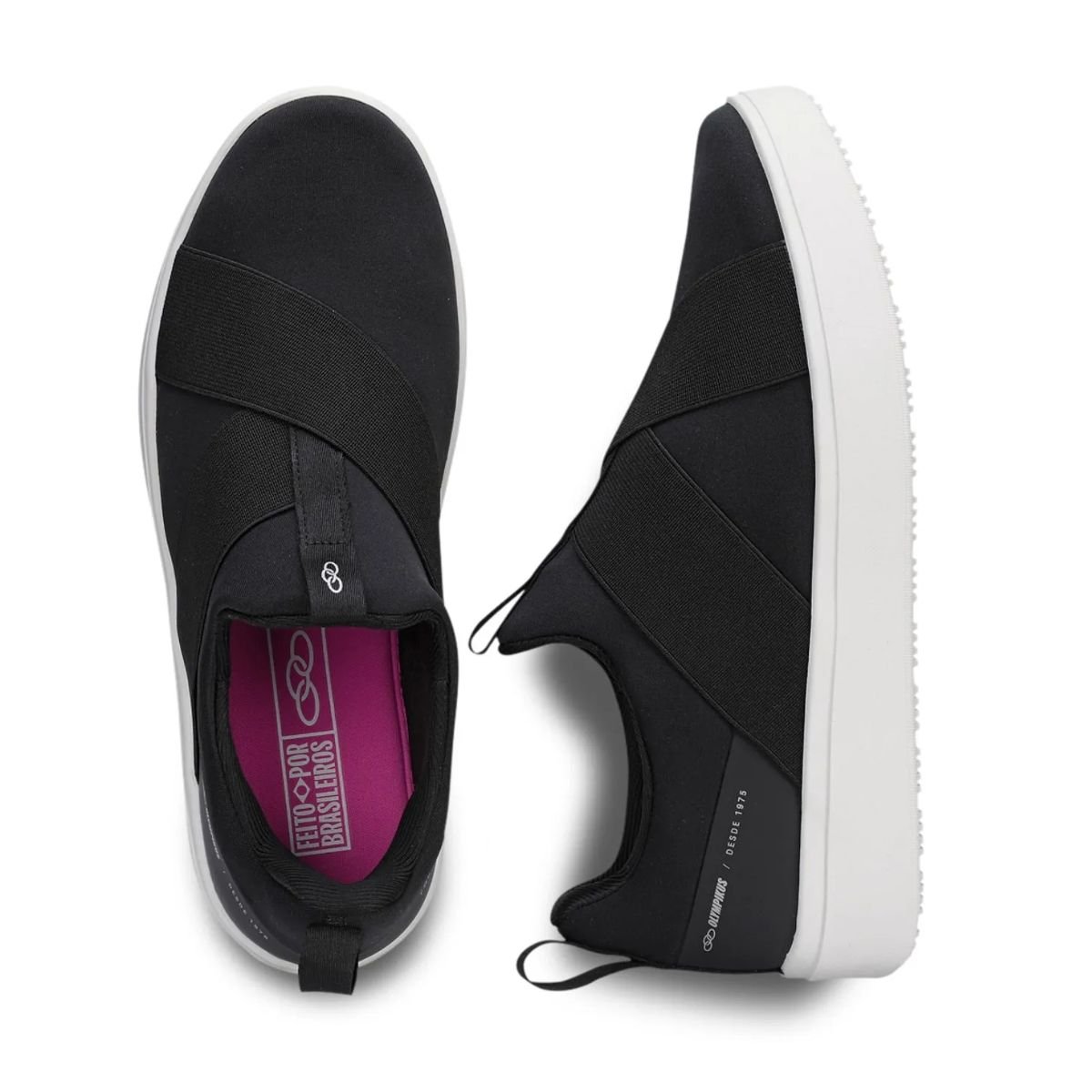 Tênis Running Masculino Olympikus Forever Preto E Branco Preto 3