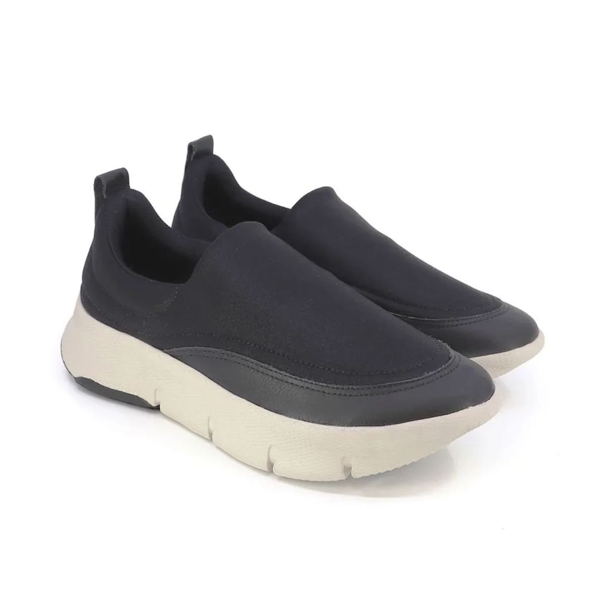 Tênis Moda Feminino Usaflex Elastano Impulse Preto Preto 2