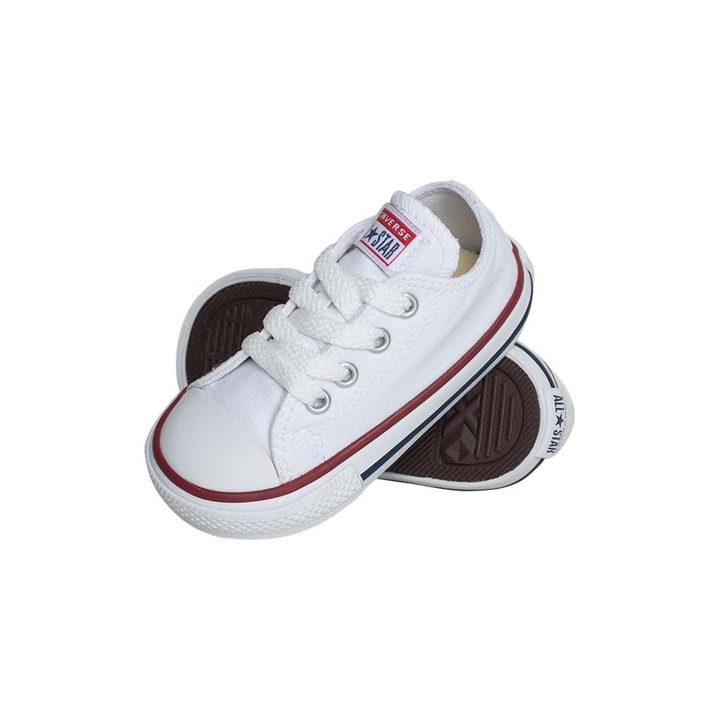 Tênis Infantil Converse Chuck Taylor All Star Canvas Branco Branco 13