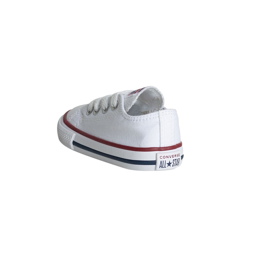 Tênis Infantil Converse Chuck Taylor All Star Canvas Branco Branco 4