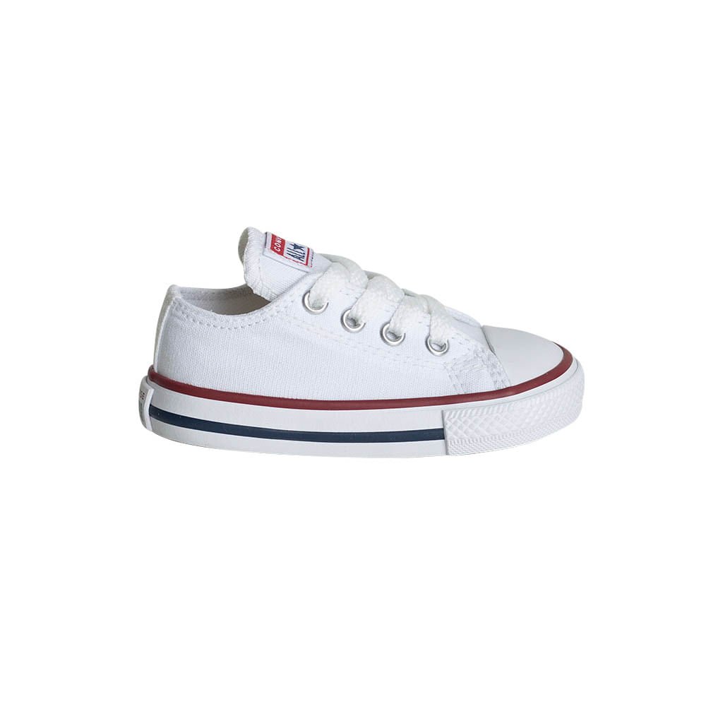Tênis Infantil Converse Chuck Taylor All Star Canvas Branco Branco 10