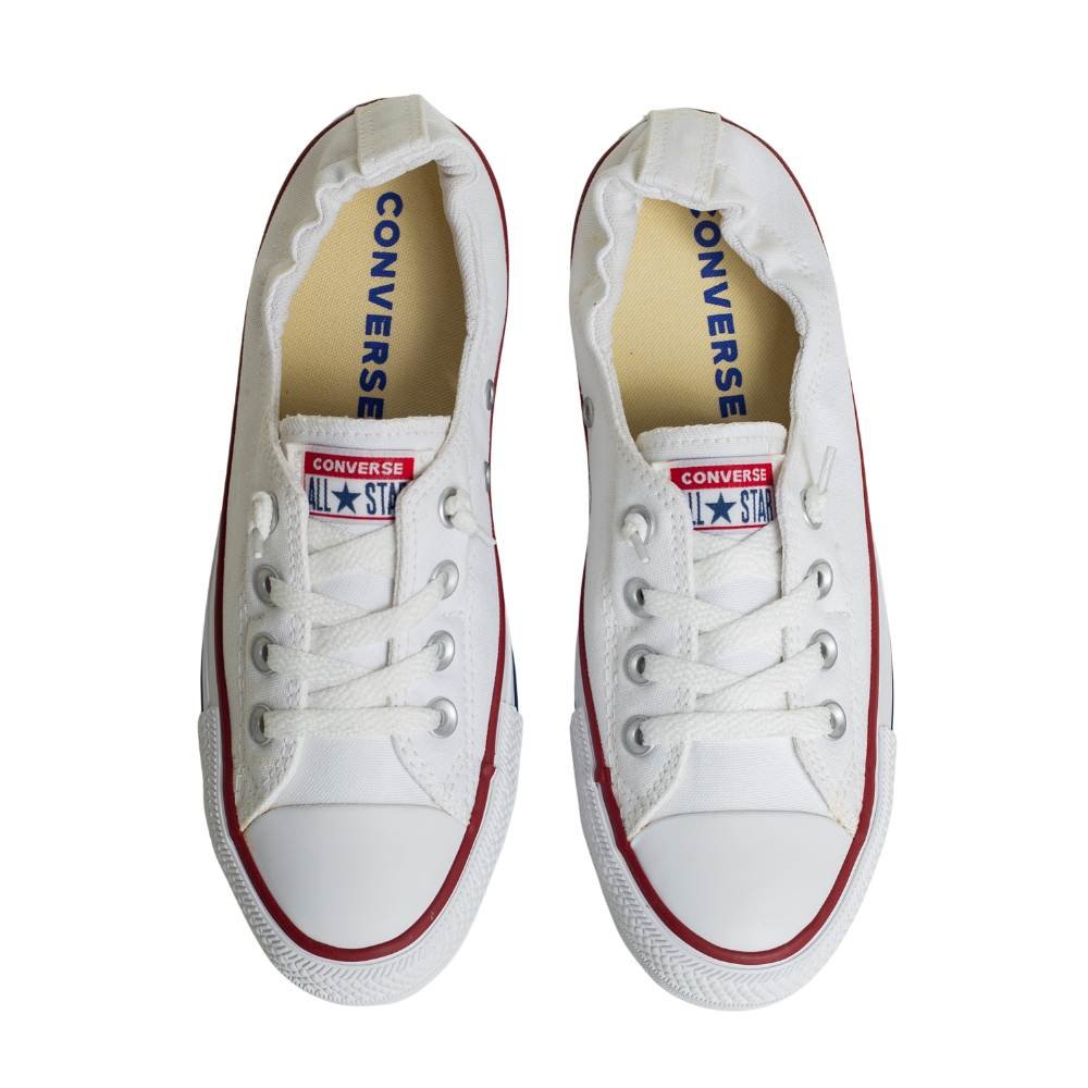 Tênis Casual Feminino Converse Chuck Taylor All Star Shoreline Branco E Bordô Branco 3