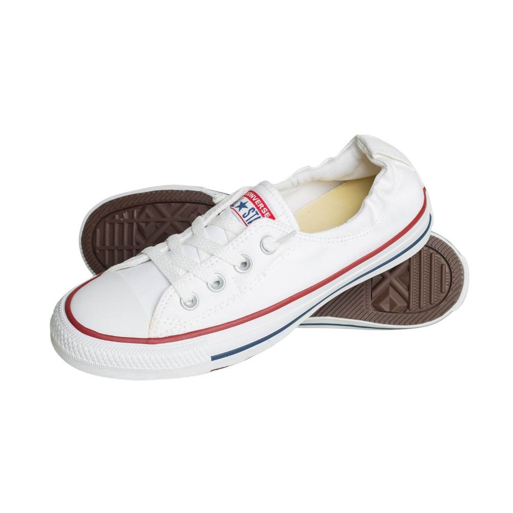 Tênis Casual Feminino Converse Chuck Taylor All Star Shoreline Branco E Bordô Branco 4