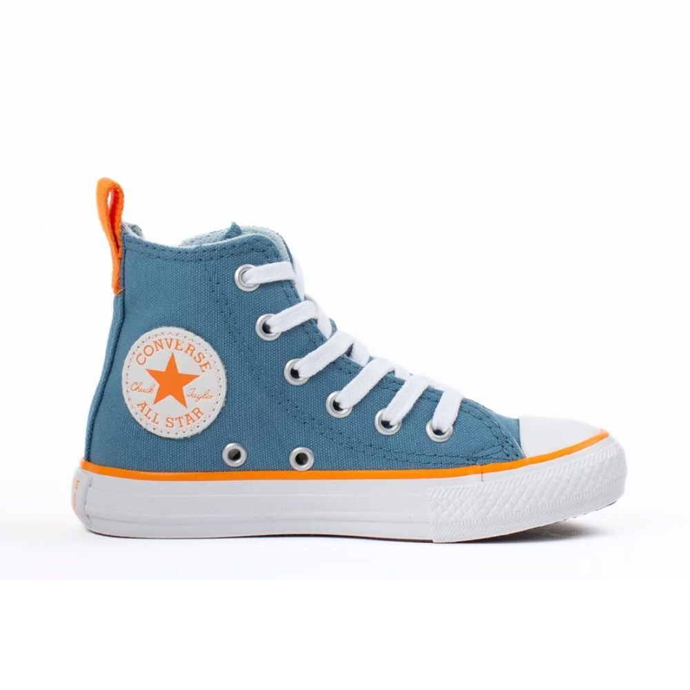 Tênis Infantil Casual Converse Chuck Taylor All Star Kids Azul Azul 4