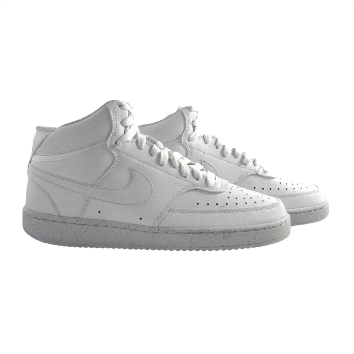 Tênis Casual Masculino Court Vision Mid Nike Branco Branco 2