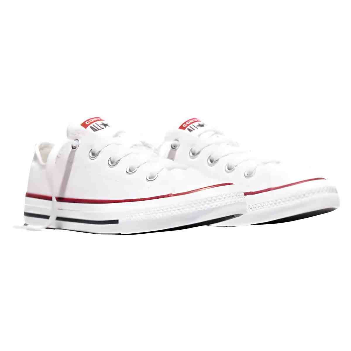 Tênis Juvenil Casual Converse Chuck Taylor All Star Canvas Branco Branco 2