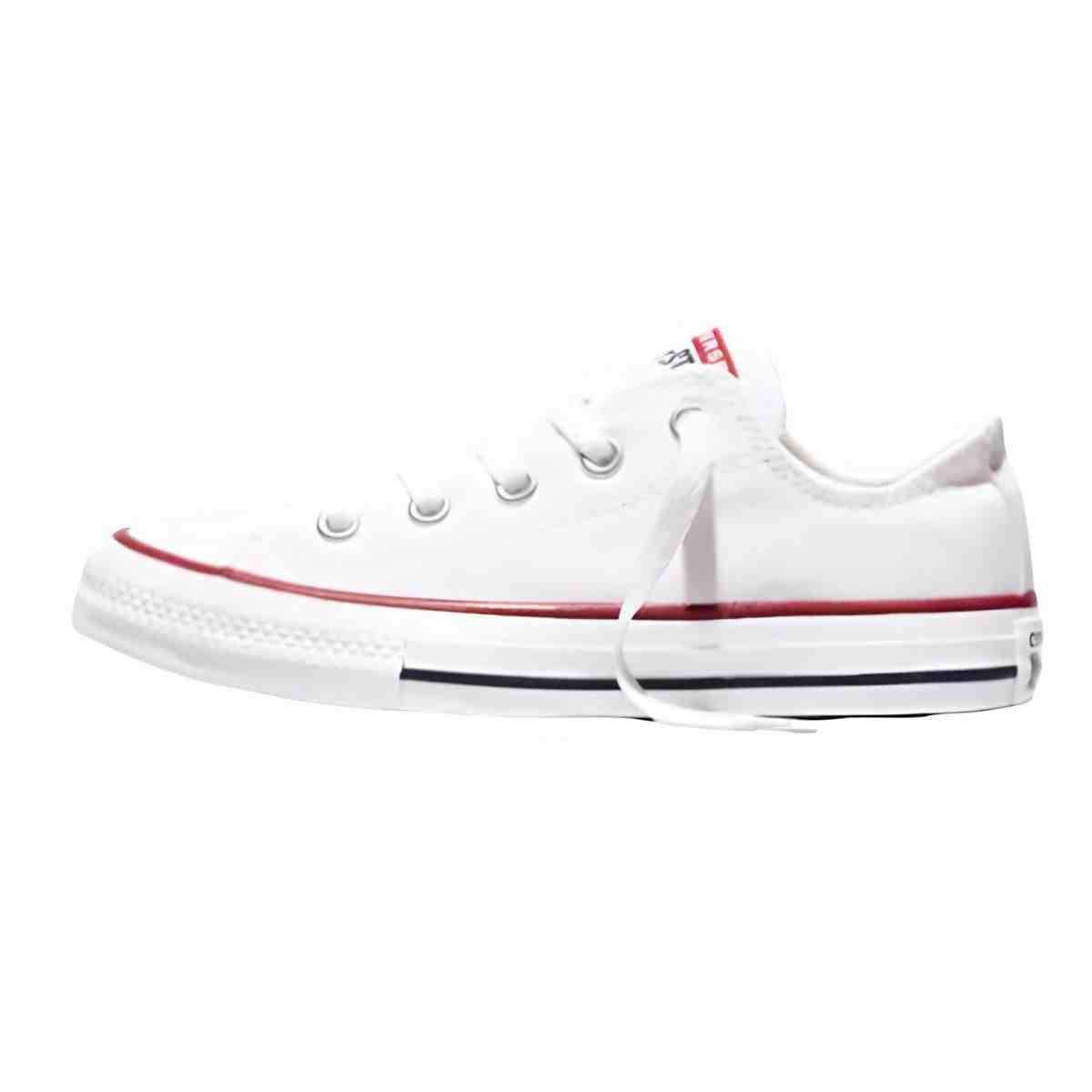 Tênis Juvenil Casual Converse Chuck Taylor All Star Canvas Branco Branco 4