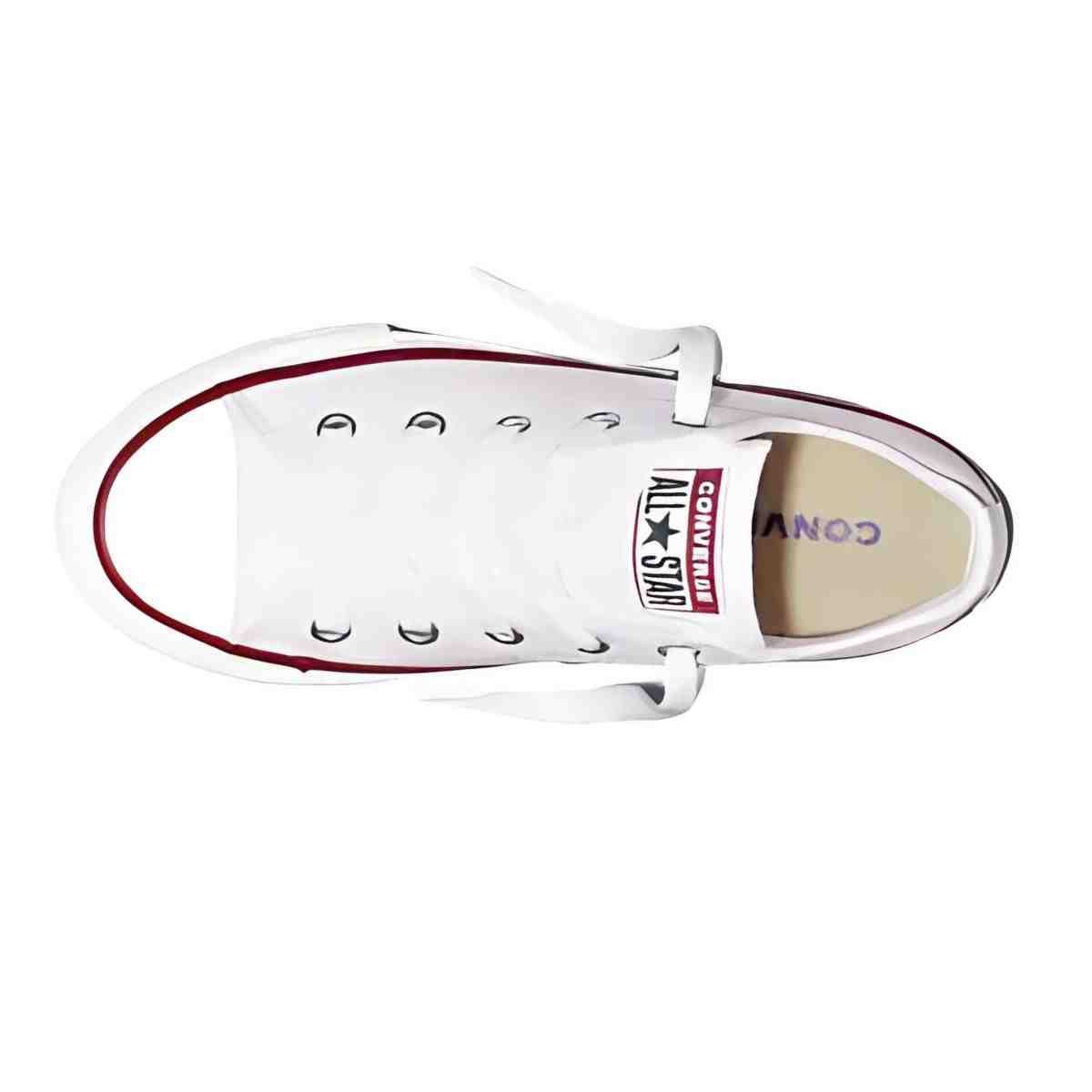 Tênis Juvenil Casual Converse Chuck Taylor All Star Canvas Branco Branco 6