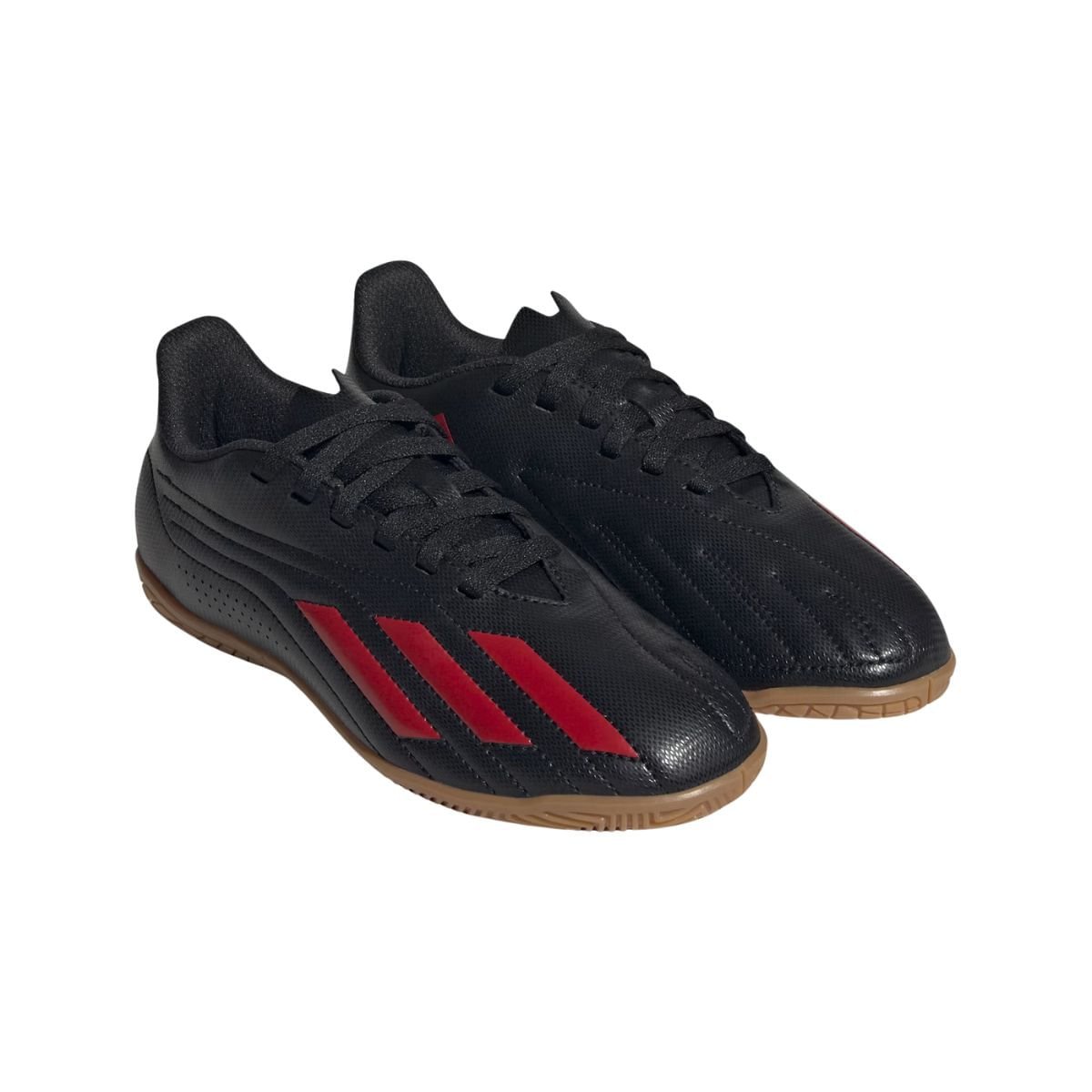 Chuteira Indoor Infantil Adidas Deportivo Ii Preta E Vermelha Preto 2