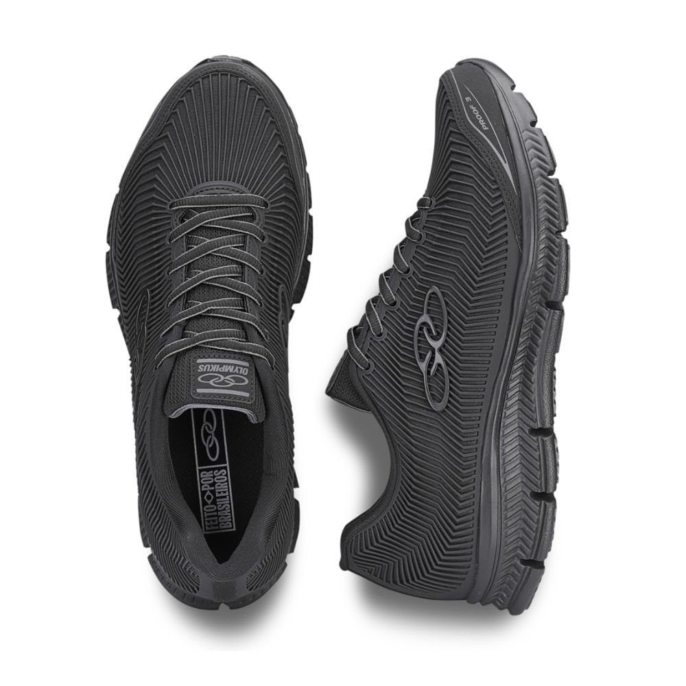 Tênis Running Masculino Olympikus Proof 3 Preto Preto 2