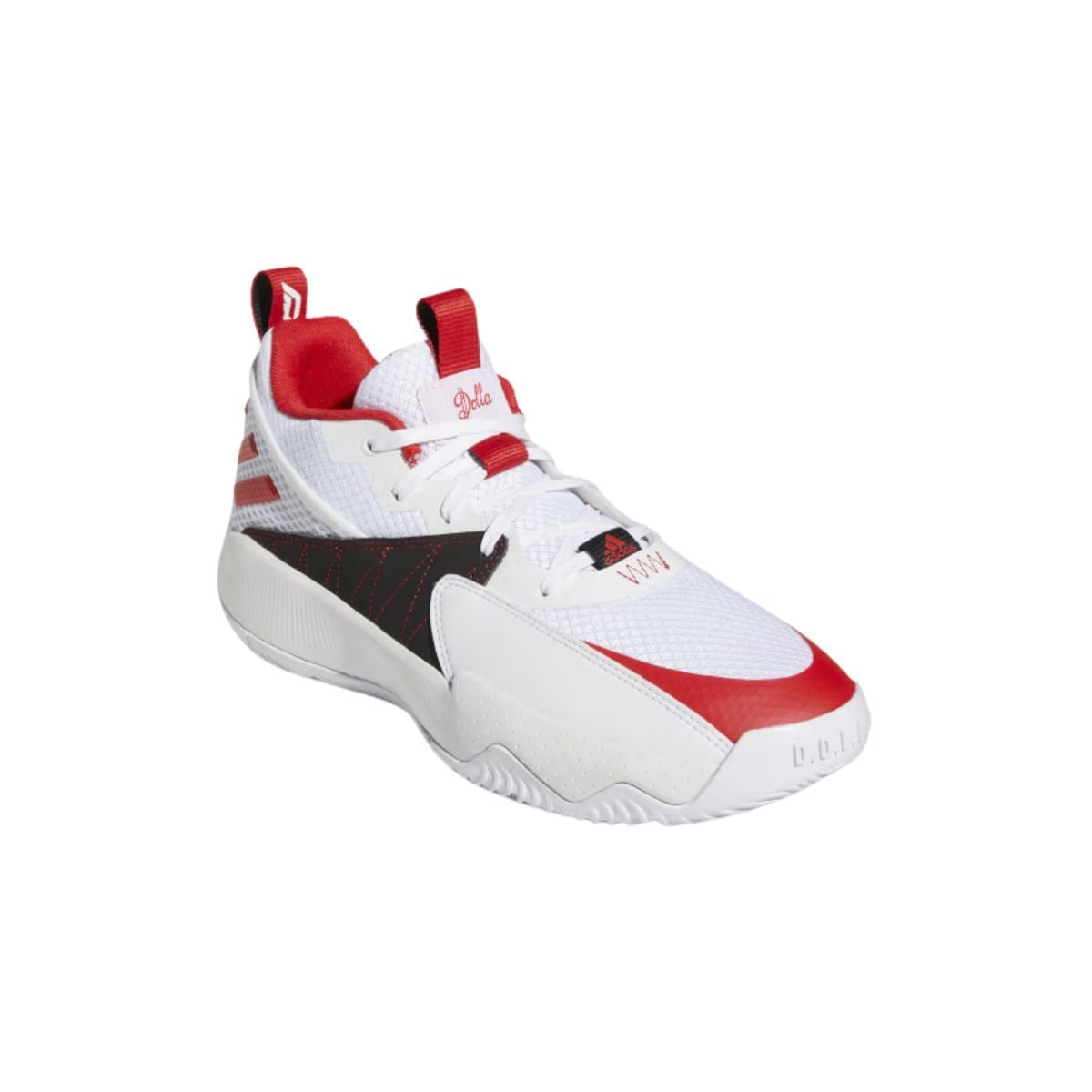 Tênis Basketball Masculino Dame Certified Adidas Branco E Vermelho Branco 3