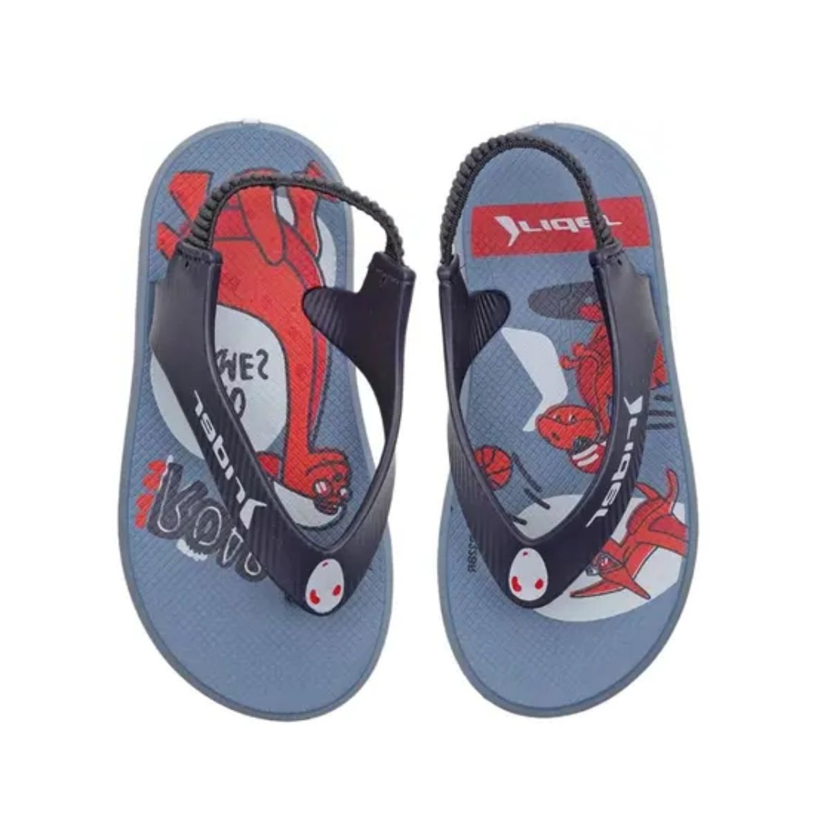 Chinelo Bebê Dedo Rider R1 Ii Azul Azul/Vermelho 1