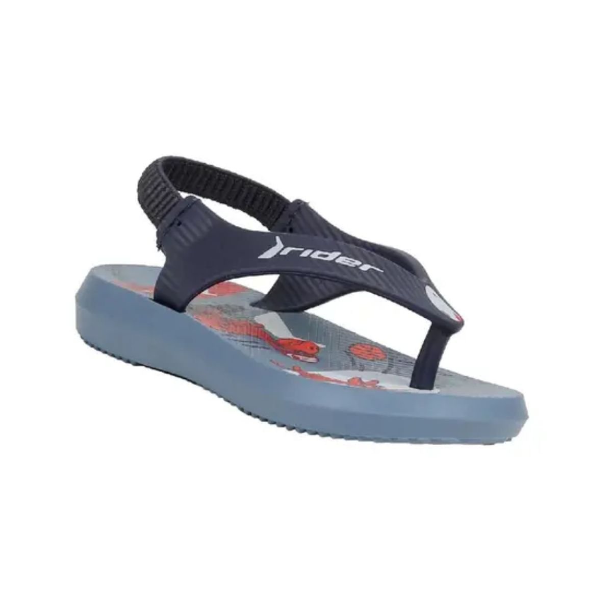 Chinelo Bebê Dedo Rider R1 Ii Azul Azul/Vermelho 4