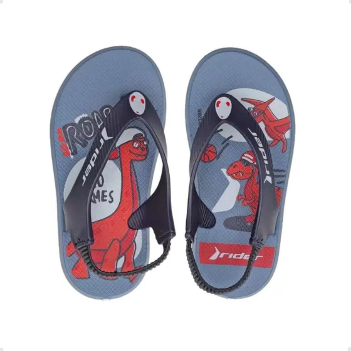 Chinelo Bebê Dedo Rider R1 Ii Azul Azul/Vermelho 5