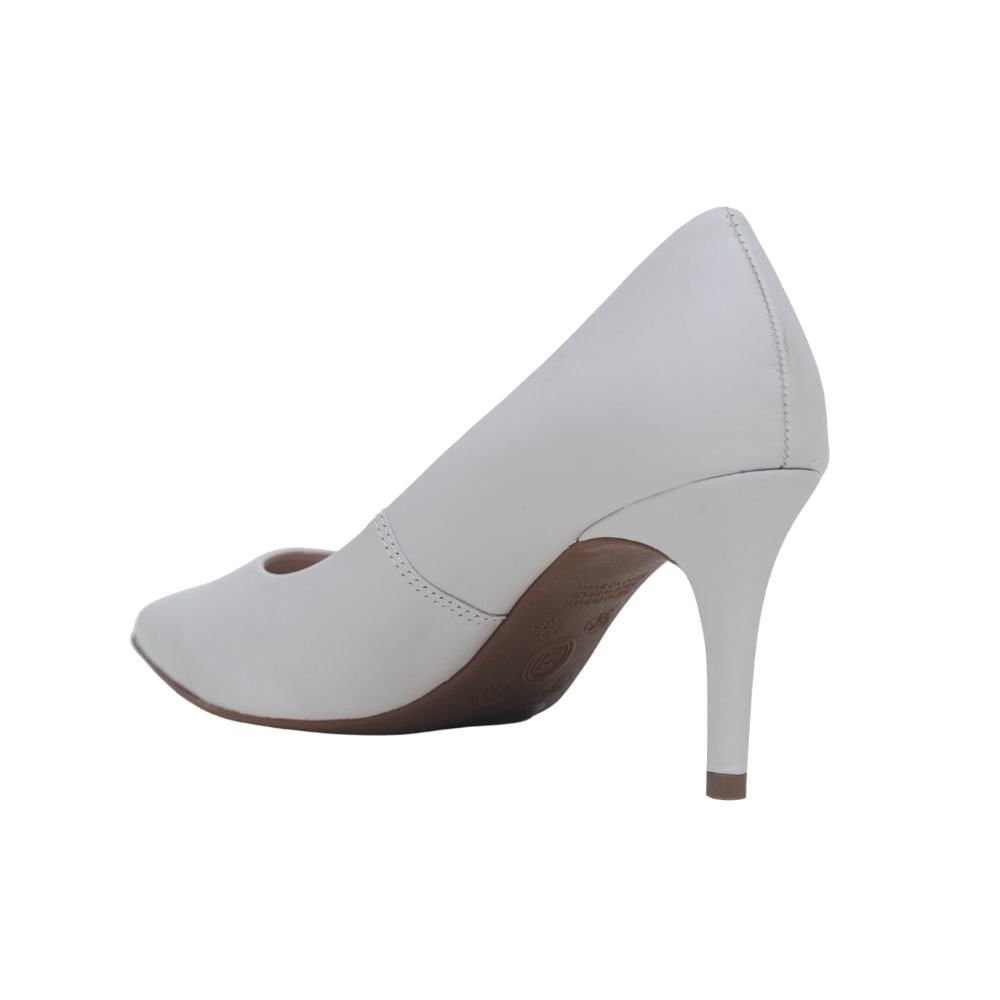 Sapato Feminino Salto Alto Fino Bottero 353701 Branco 4