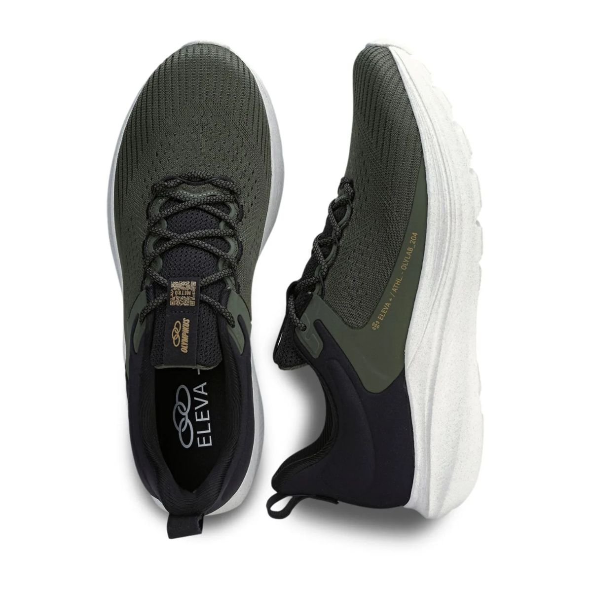 Tênis Running Masculino Olympikus Metro Militar E Preto Preto 3