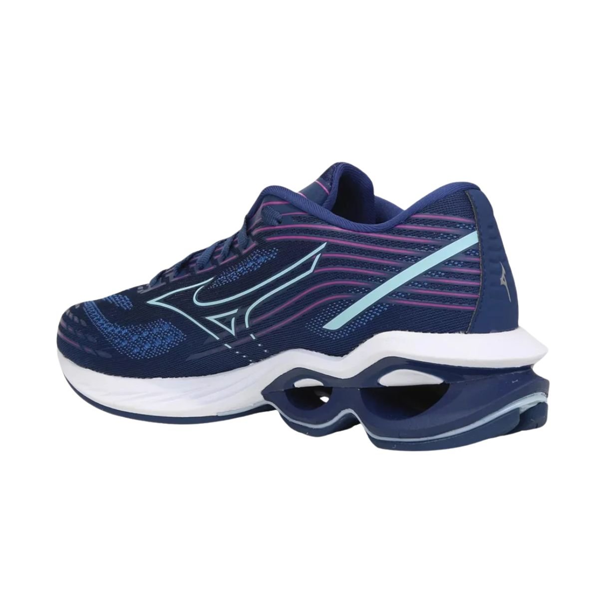 Tênis Running Feminino Wave Creation 24 Mizuno Branco Azul 5