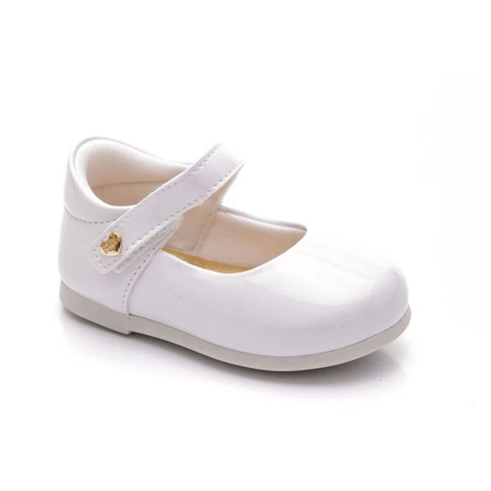Sapatilha Infantil Antiderrapante Klin Branca