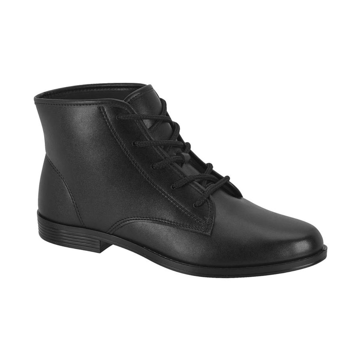 Bota Feminina Coturno Moleca Mol Preta Preto 1