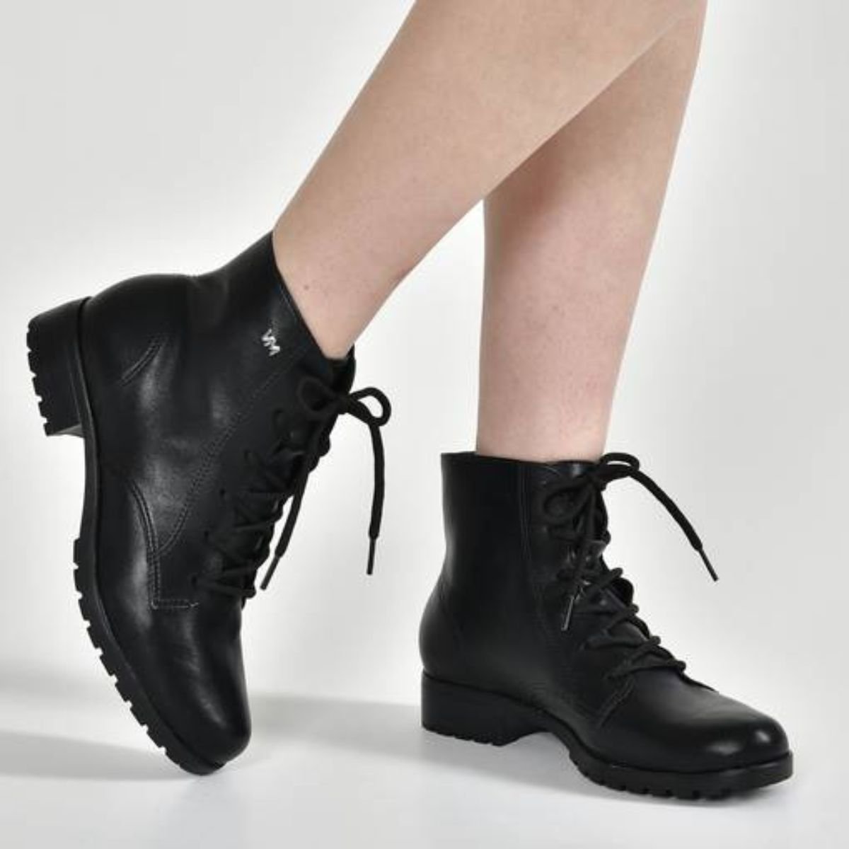 Bota Feminina Coturno Geral Via Marte Preta Preto 4