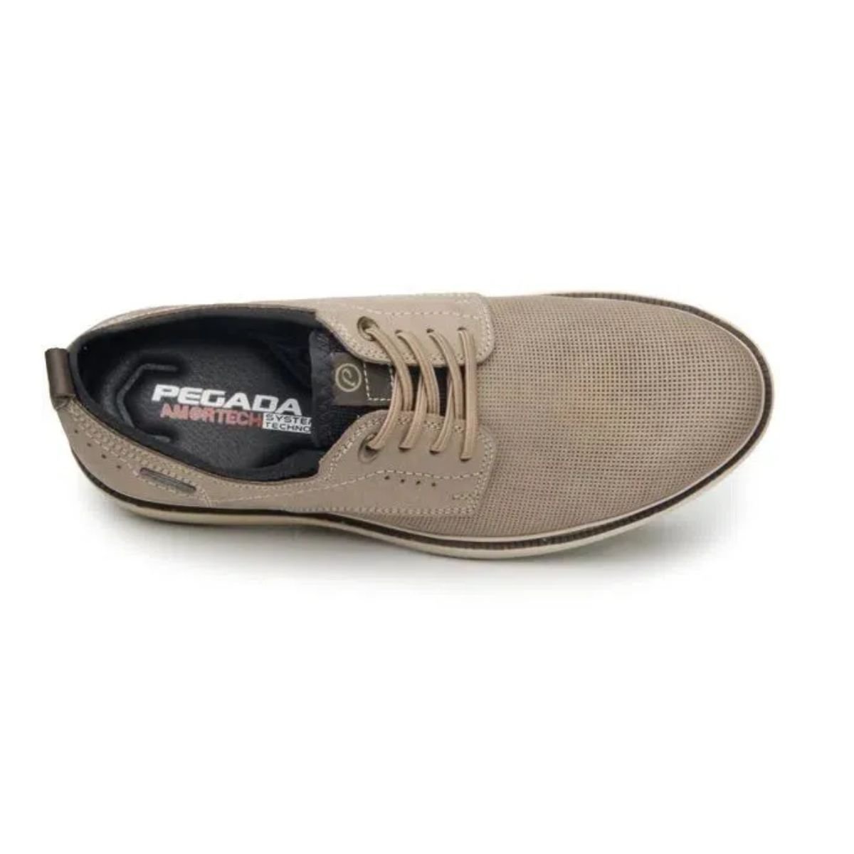 Sapato Masculino Esporte Fino Pegada Areia Bege 2
