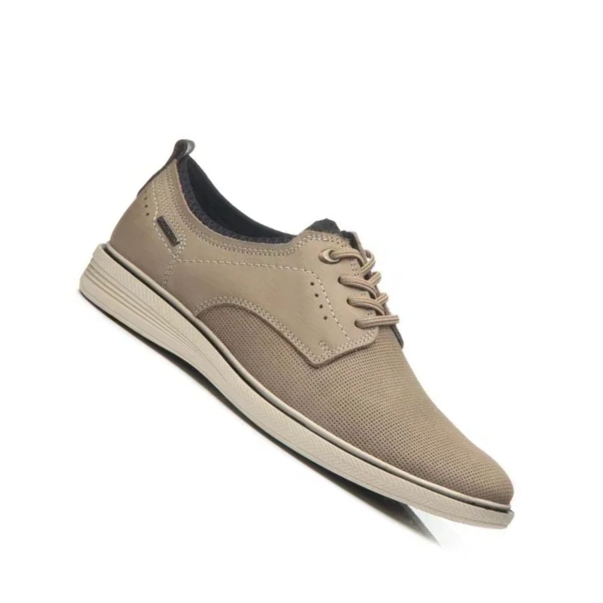 Sapato Masculino Esporte Fino Pegada Areia Bege 5
